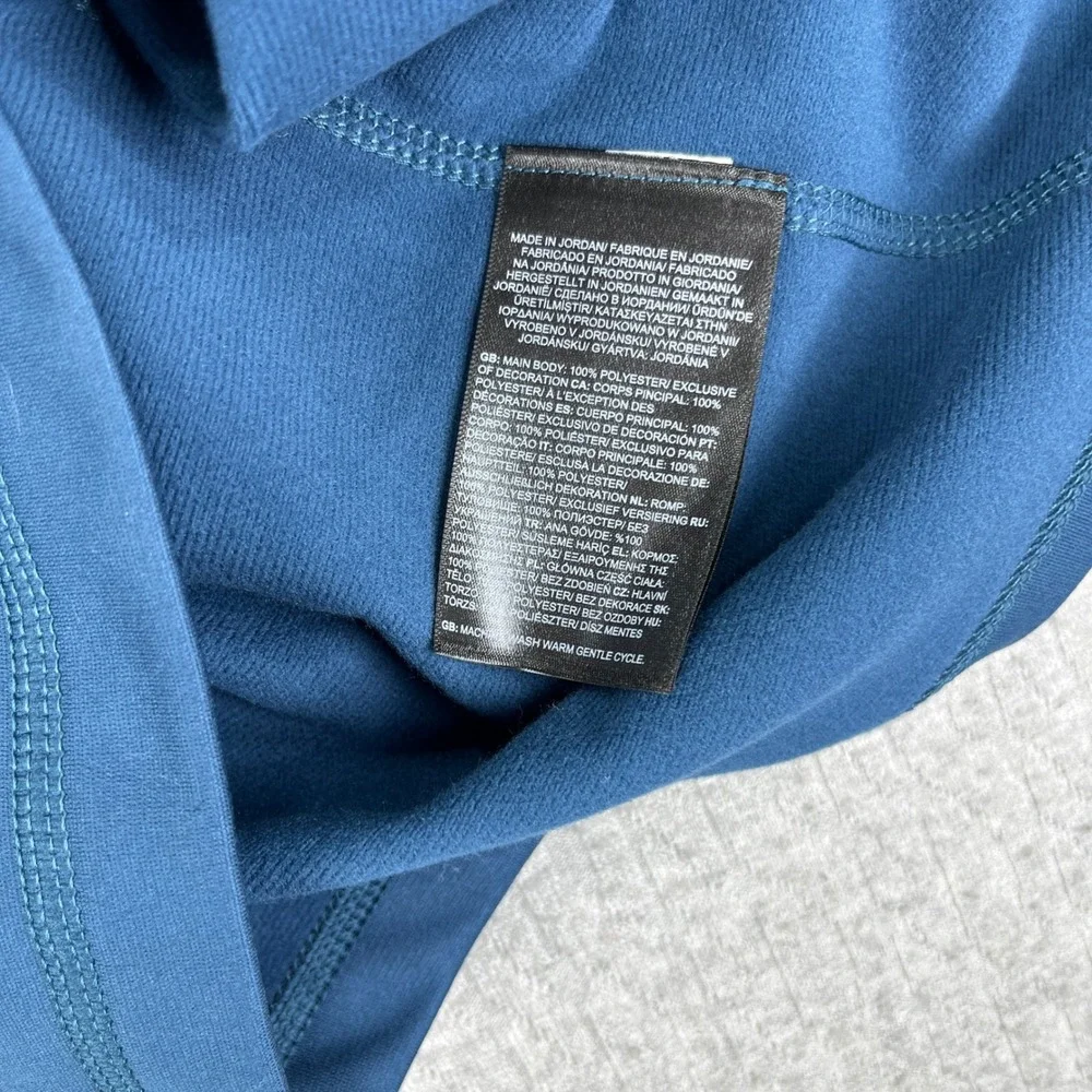 new The North Face Tech 1/4 Zip Fleece Men Medium Blue Wing Teal BFGoodrich Tire
